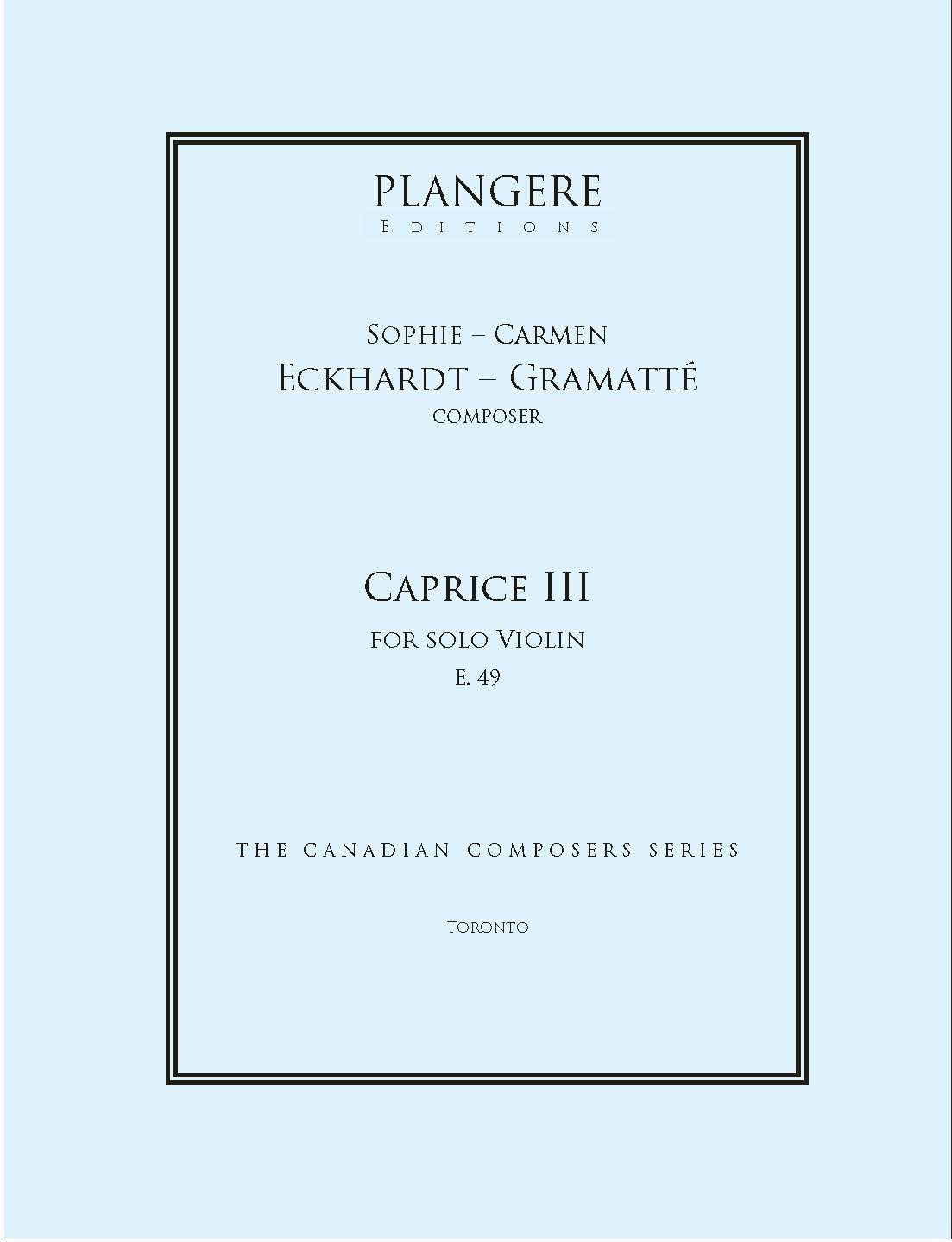 Caprice III for solo Violin E. 49
